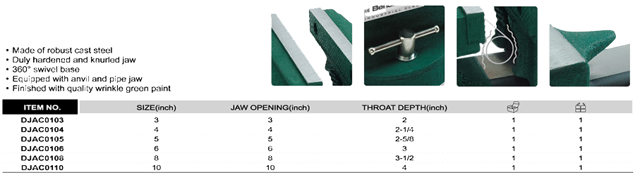 Dụng cụ Ê tô kẹp TOPTUL DJAC0103